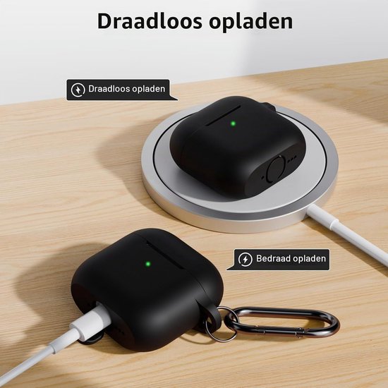 Hoes voor AirPods 5 & AirPods 4 met reinigingsset, zwart — afbeelding 4