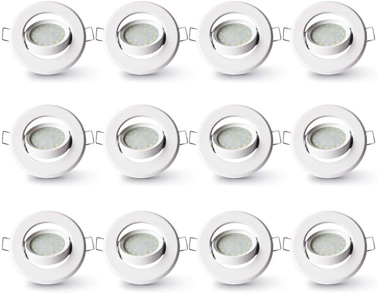 12X 5W LED inbouwspots inbouwverlichting module spot 230V warm wit koud wit neutraal wit