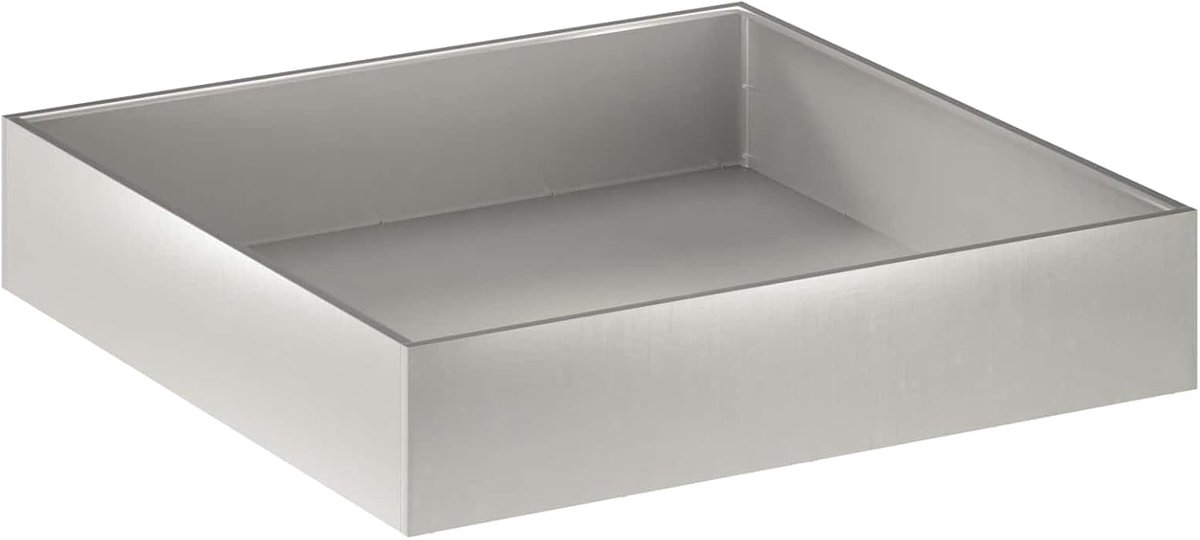 Zilver 80 x 80 x 20 cm roestvrij staal