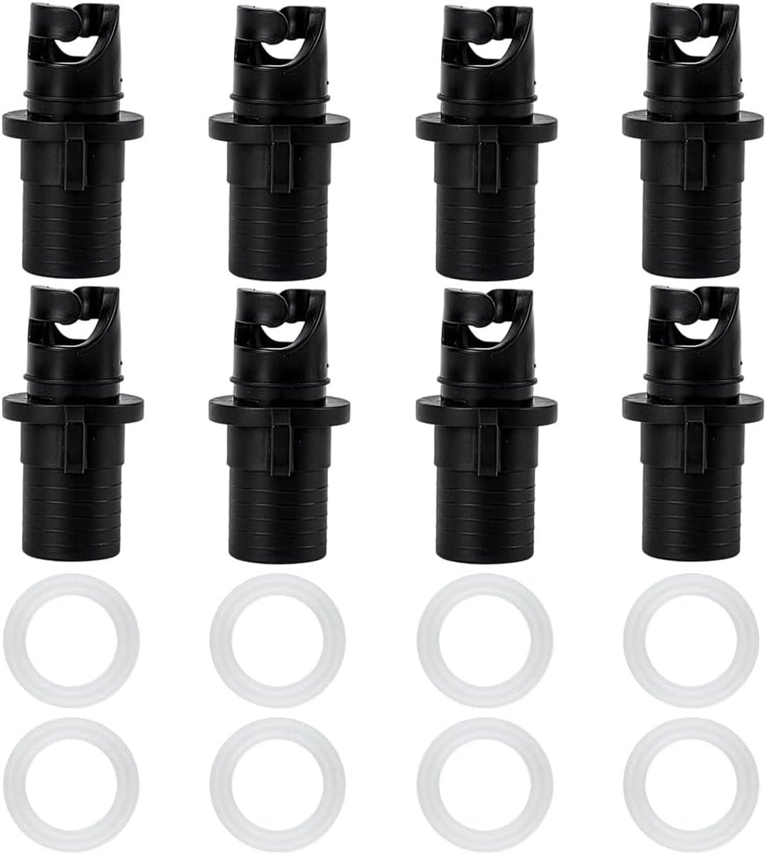 Kajakpomp adapter, peddelbord luchtpomp slang adapter luchtventiel mondstuk pomp adapters voor Halkey-Roberts kleppen, rubberen boten, opblaasbare boten, vissersboten