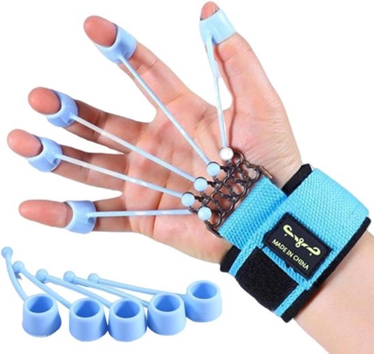 Vingerkrachttrainer - Universele vingertrainer Handtrainer | Vingertrainingsbanden Herbruikbare vingerhandextensortrainer voor fysieke revalidatie van de pols