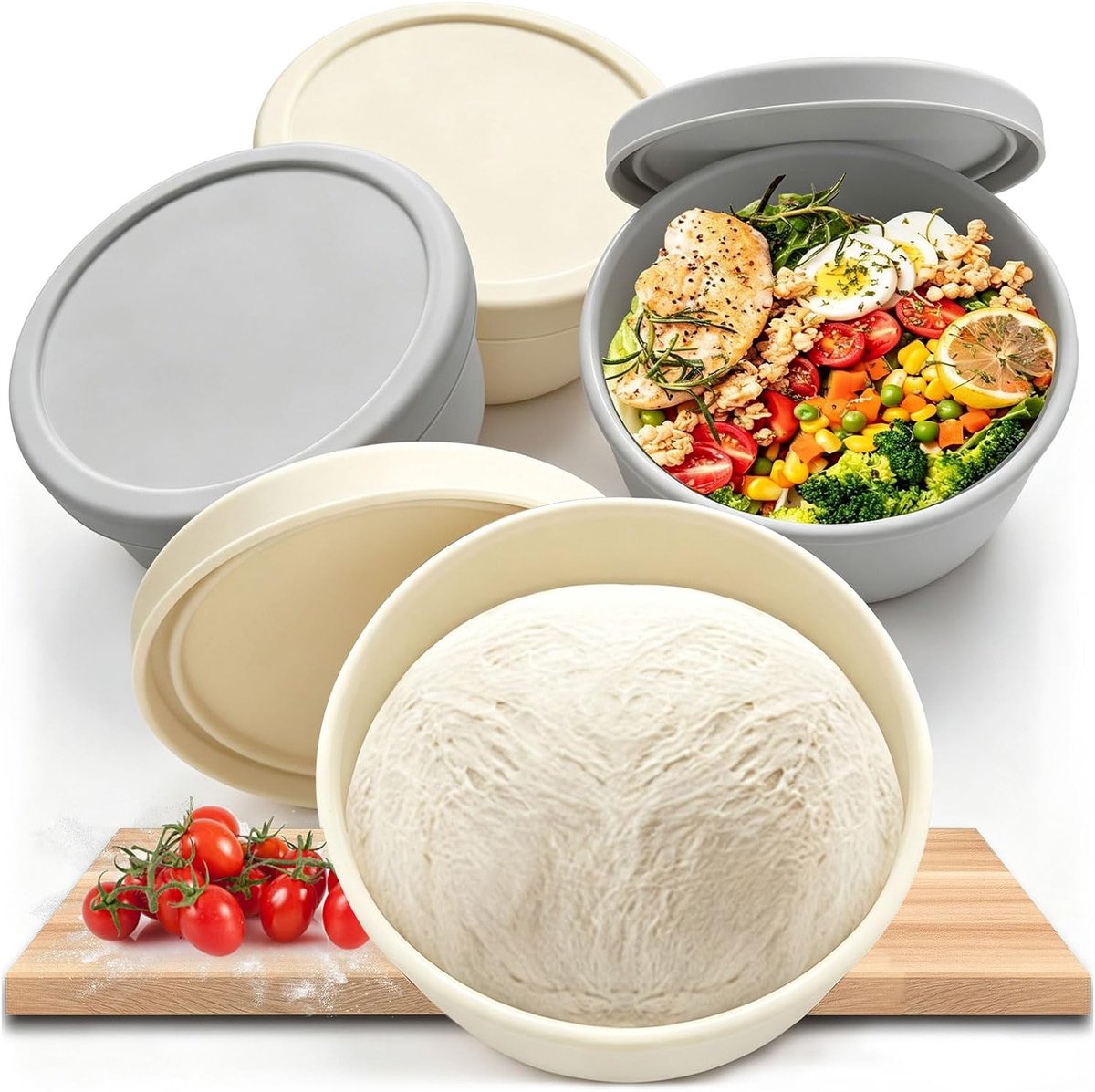 4 stuks pizzaballen box