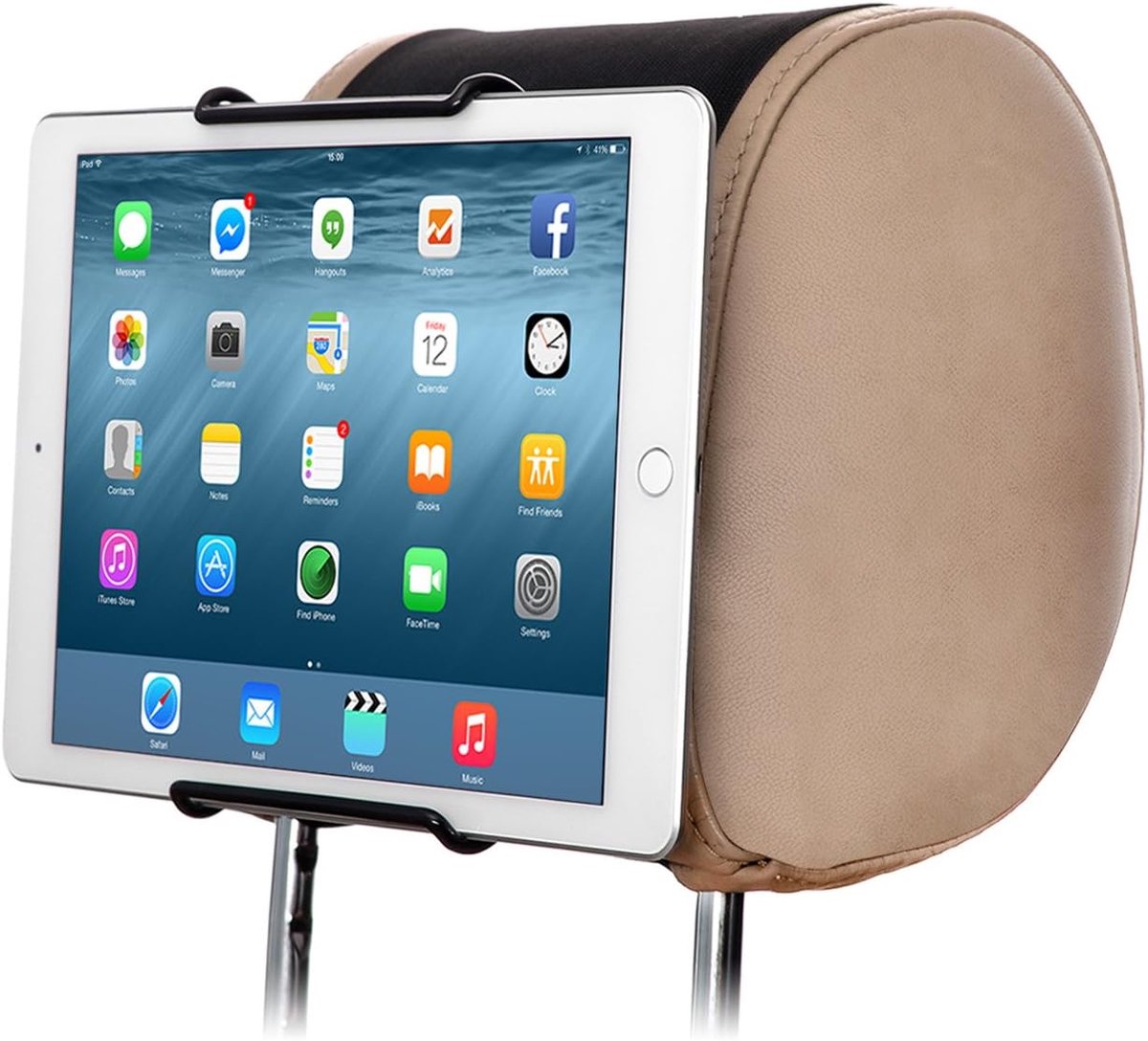 Universele autohoofdsteun houder voor 7 inch tot 11 inch tablet PC - iPad Pro, Air 5, iPad 9, Mini 6 - Galaxy Tab S8 - Asus Transformer Book, Microsoft Surface Pro en andere