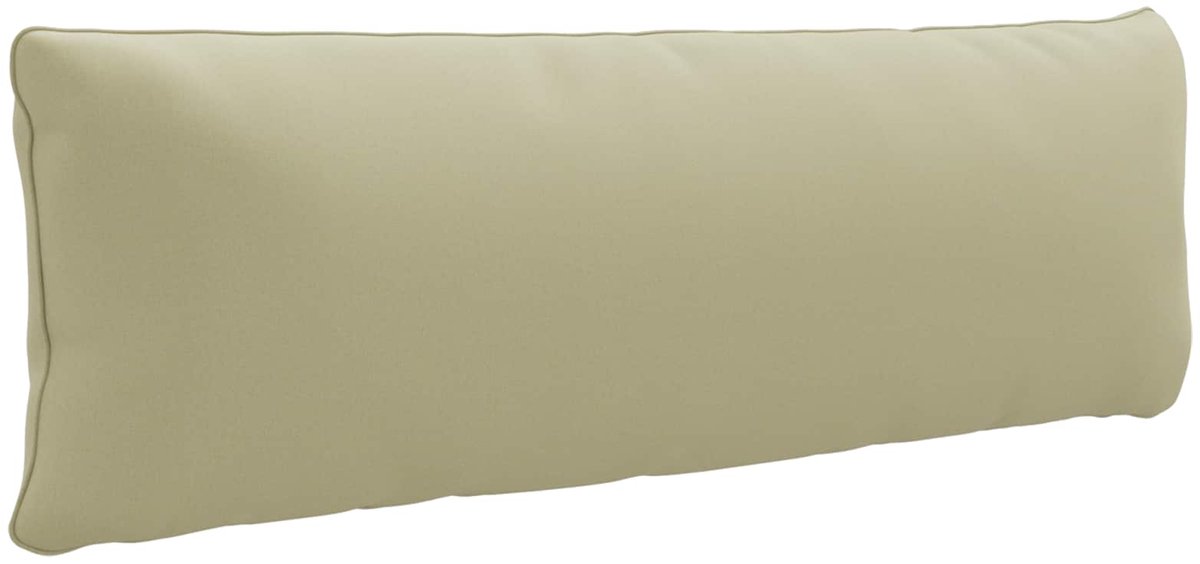 vidaXL Rugkussen - PUTTEN - 100% - Polyester - Lichtgroen - 120 - x - 40 - x - 15 - cm Lichtgroen (melange)