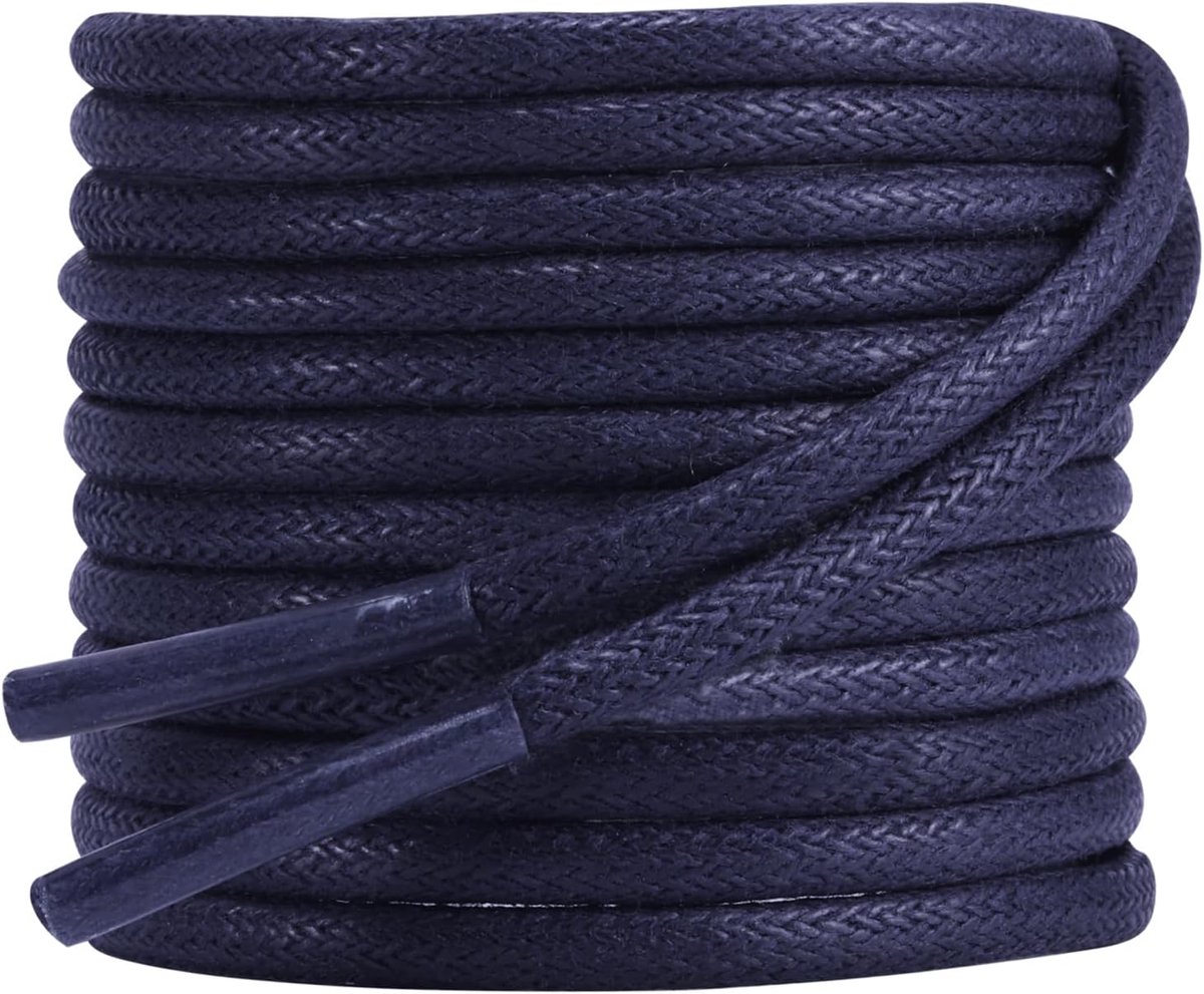 Schoenveters, gewaxte schoenveters, waterafstotende schoenveters, ø2,5 mm dun voor leren schoenen/herenschoenen/nette schoenen/lage schoenen, 2 paar vervangende schoenveters