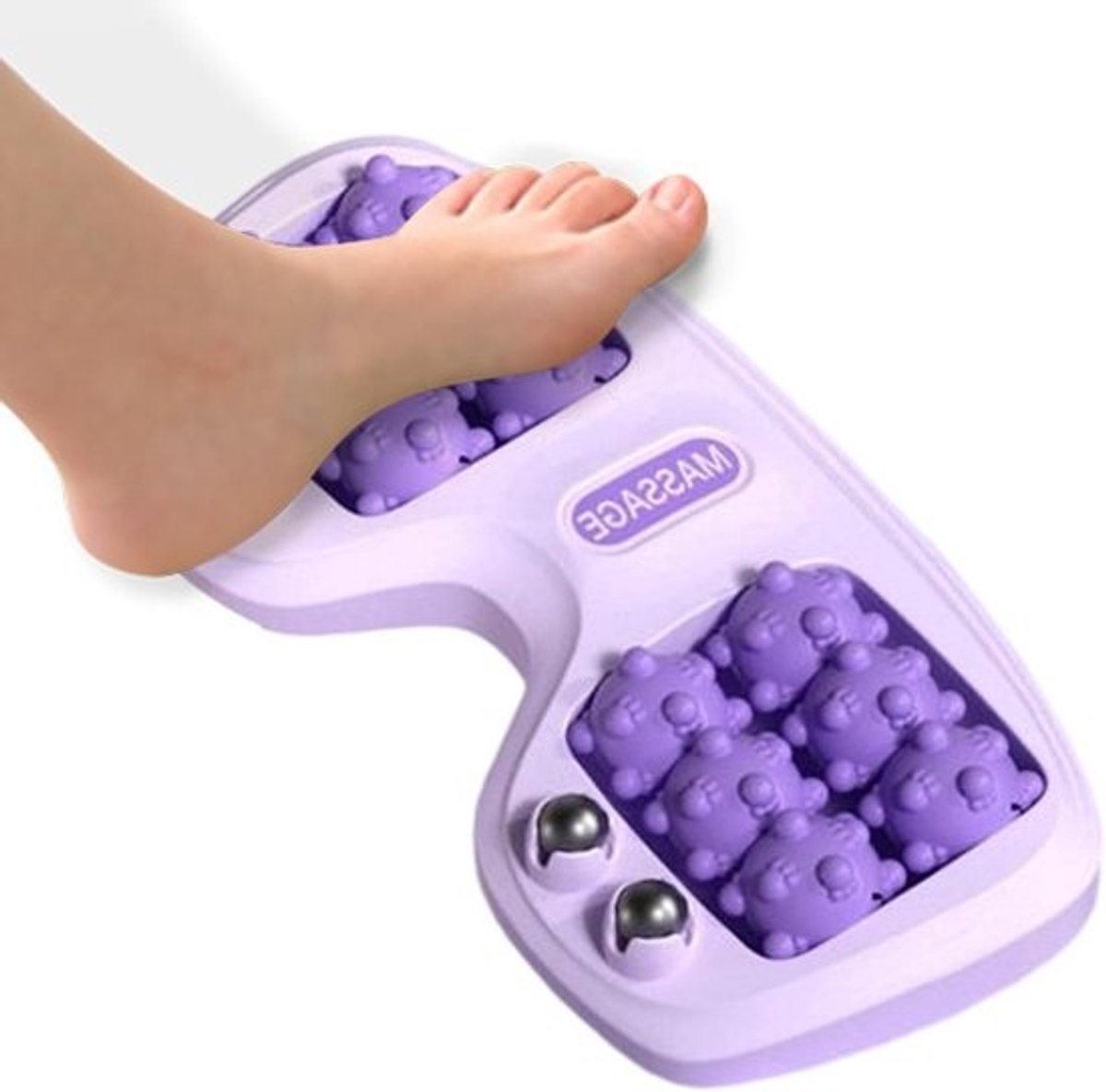 Voetmassage Roller - Voetroller Massageapparaat - Voetpijn Verlichten - Wetenschappelijke Boogondersteuning - 29x15x5cm - Violet