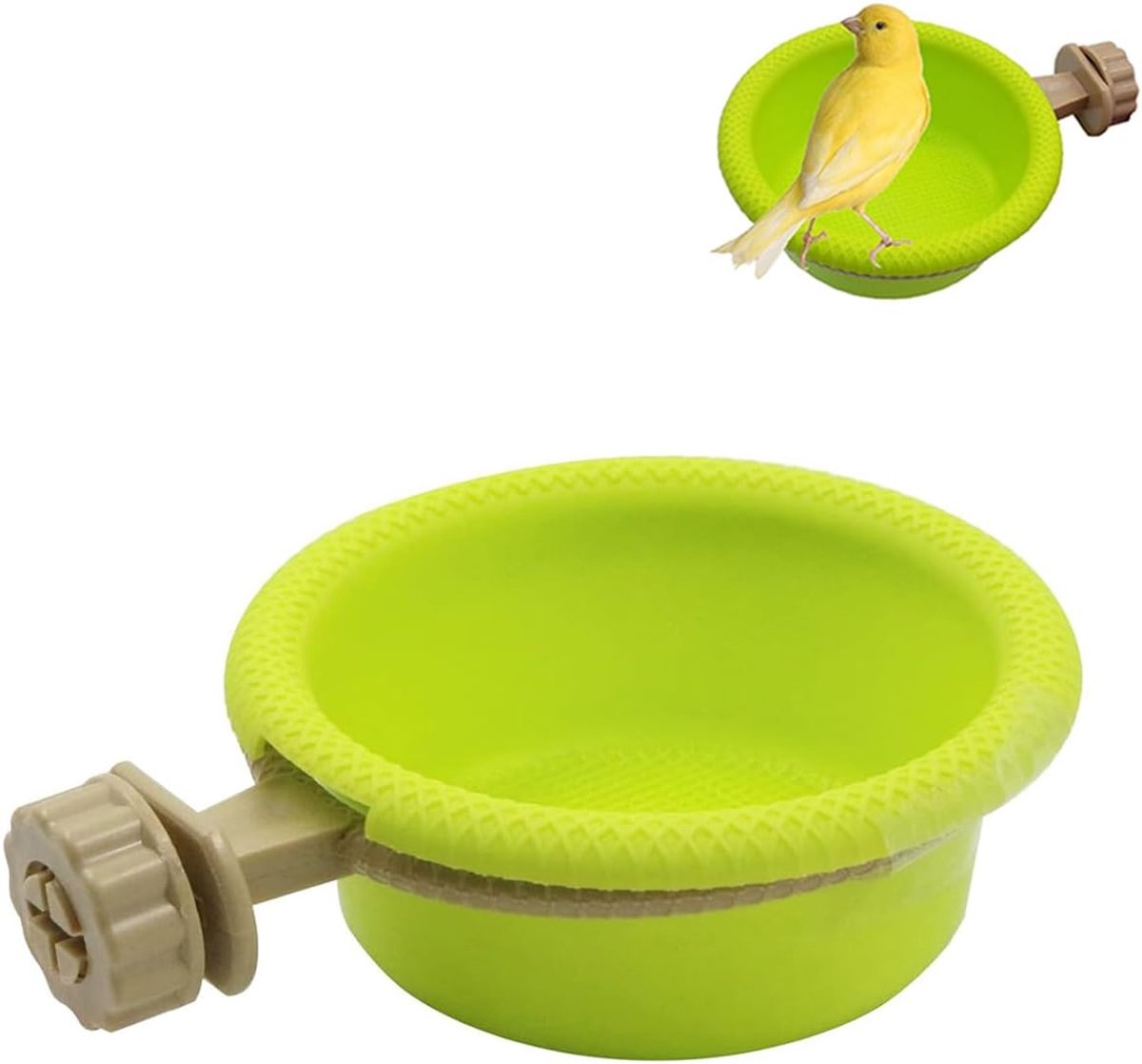 vogelbad voor kooi, klein vogelbad voor kleine vogels, multifunctionele drinkvogel, vogelvoederhuis, vogelkooi, accessoires voor parkieten, kanaries, kuikens, onafscheidelijk
