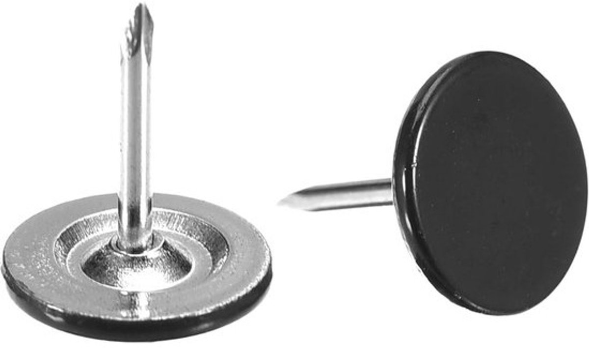 100 stuks decoratieve meubelspijkers met platte kop - 11x13 mm