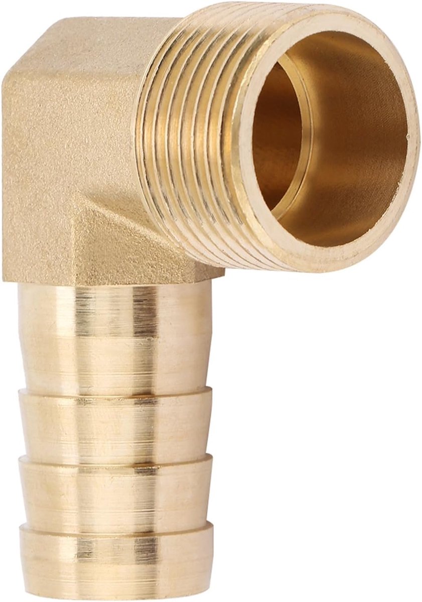 Filettati in ottone 3/4"Raccordo filettato maschio a Raccordo filettato 90 gradi in ottone (19mm)