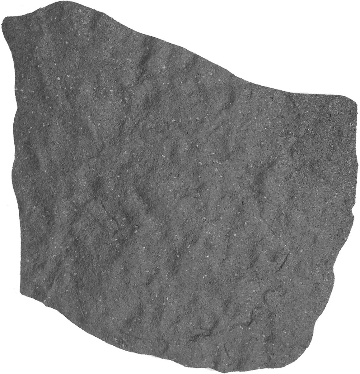 4 stuks, tuinplaat in steen-look, loopplaat, bloembakplaat, loopplaat van rubber, 42 x 53 x 2,3 cm