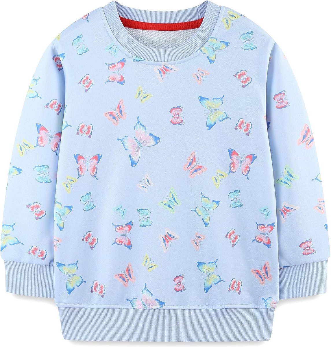 Meisjessweatshirt voor kinderen, Kerstmis, cartoon, pullover, katoen, lange mouwen, top, maat 92-122, 1-7 jaar
