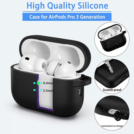 voor AirPods Pro 3 Generatie Hoesje, AirPods Pro 3 Case — afbeelding 5