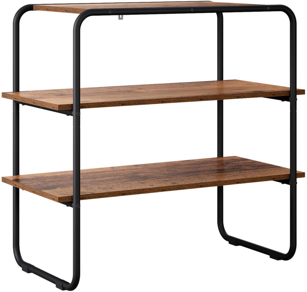 vidaXL Consoletafel - Oud - hout - 60 - x - 41 - x - 75 - cm - Bewerkt - hout Oud hout