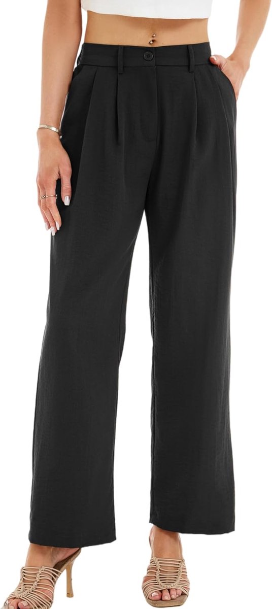 Klassieke jurk broek wijde pijpen werkbroek zakelijke kantoorbroek