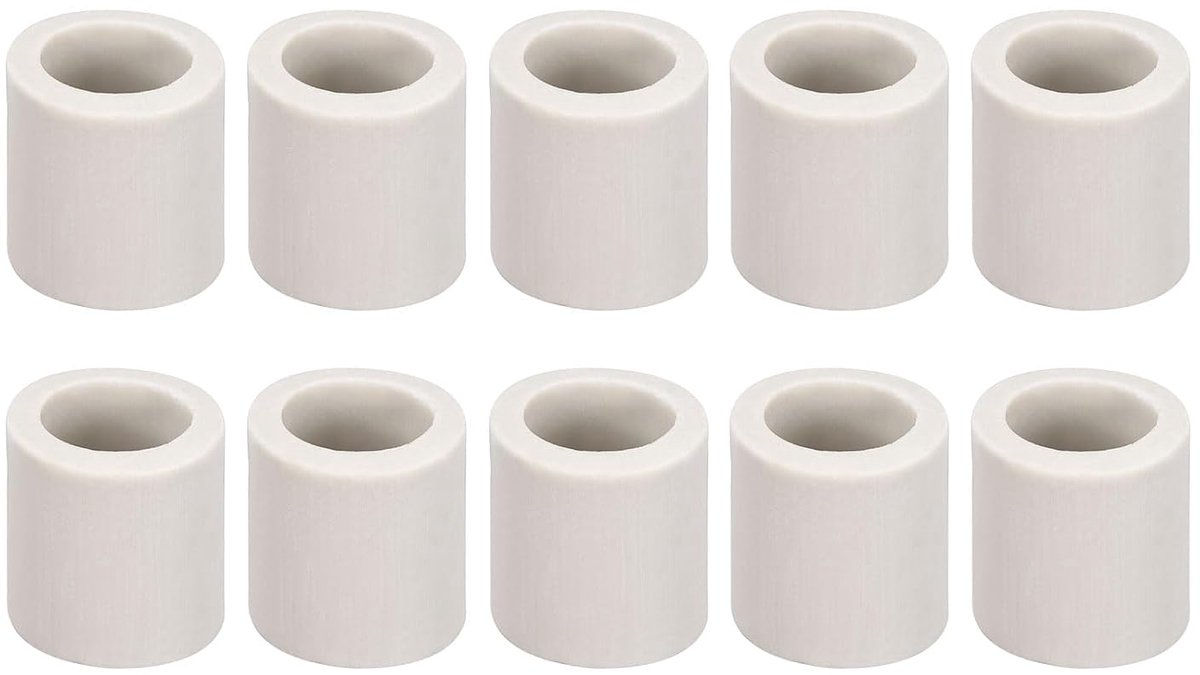 Keramische buisbedrading geïsoleerde keramische slangen [voor kabelbundels warmtebescherming] - 9 mm diameter/10 stuks