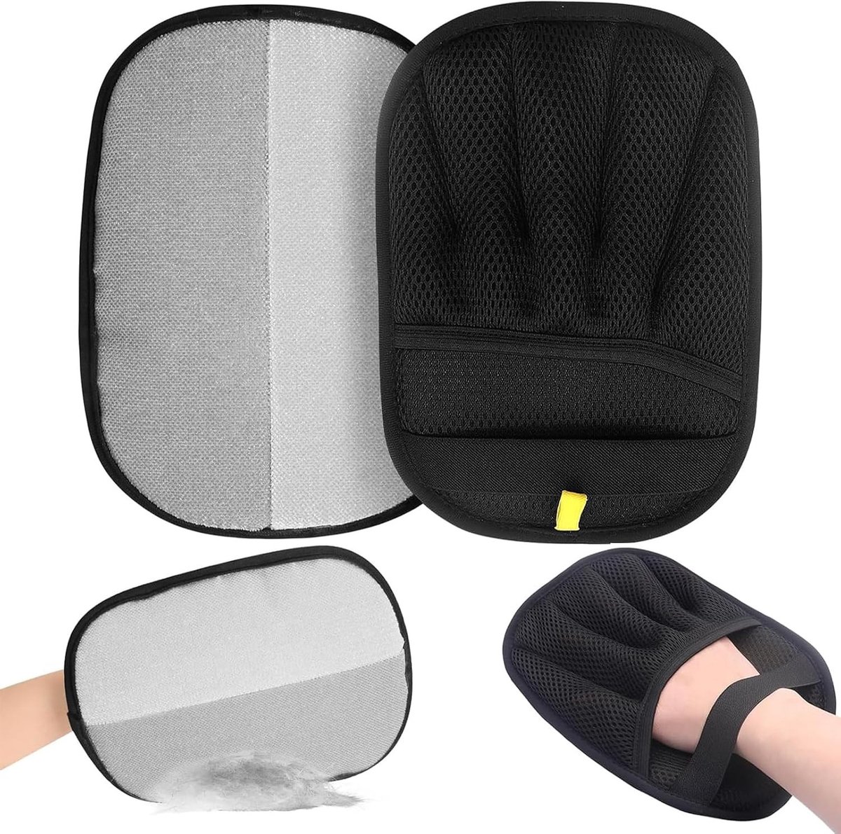Set van 2 Fleece Magnet Handschoenen - Populaire Verwijderaar van Dierenvacht voor Katten en Honden | Handige Handschoenen voor het Schoonmaken van Kleding en Meubels