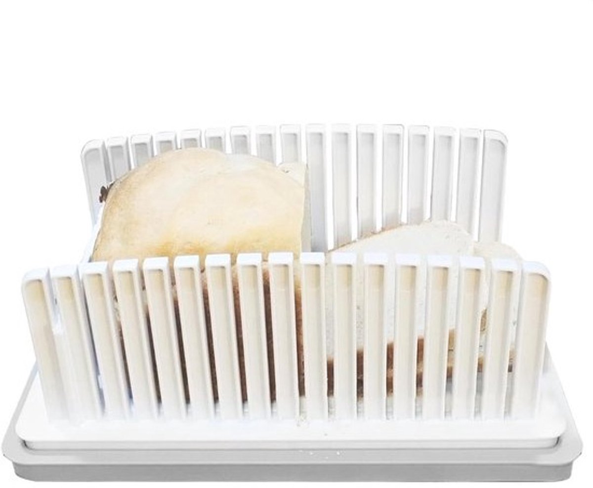 Broodsnijder met lade - Brood snijmachine - Maaltijd voorbereiding - Verstelbare dikte - 335 cm lengte - Multicolor