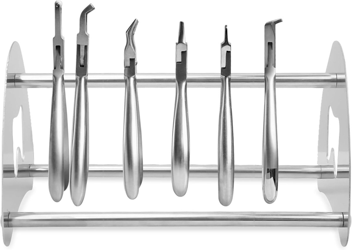 Dailygoods- Tanghouder RVS - Accessoires - Schaar Houder - Gereedschap Rack - Roestvrij Staal - Eenvoudig te Monteren - Tangrek