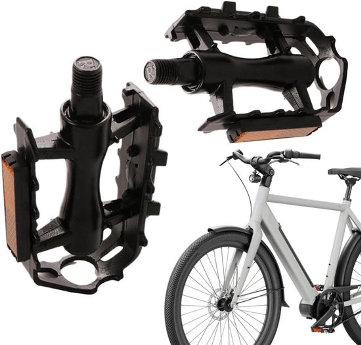 Mountainbike-pedalen - ondersteuning voor voettractie | met extender-adapter antislip mountainbikepedalen, voor crank volwassenen senioren outdoor racefiets workout oefeningen