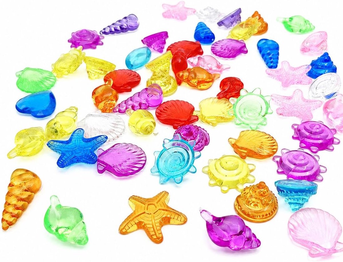 100G Giochi Piscina Bambini, Colorato E Resistente Alla Pressione, Giocattoli Subacquei Per Piscina, Vasca, Festa In Piscina (Plastica, Ca. 40-50 Pezzi)