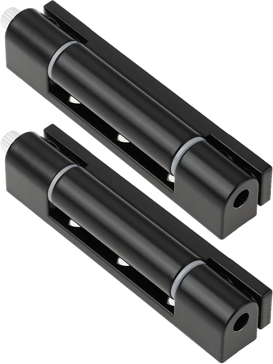 Dailygoods- Deurscharnier 92mm - UPVC Deurscharnieren - Zwart - Omkeerbaar Ontwerp - Duurzaam Materiaal - 2 Stuks - Scharnier