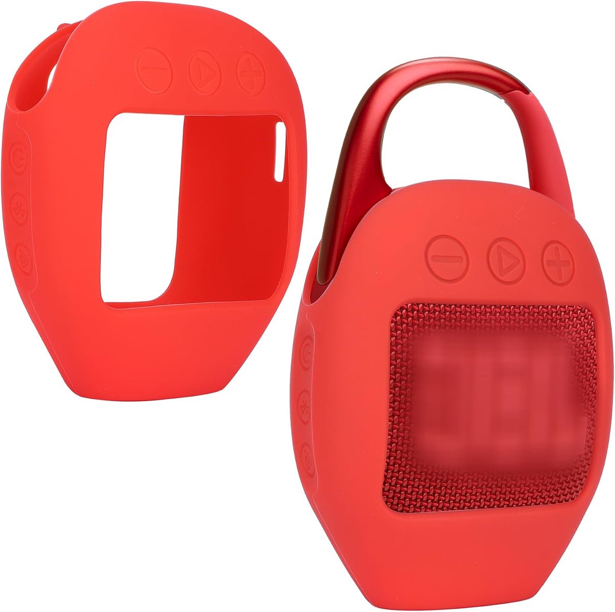 Siliconen hoes compatibel met JBL Clip 5 draagbare Bluetooth draadloze luidspreker (rode siliconen hoes)