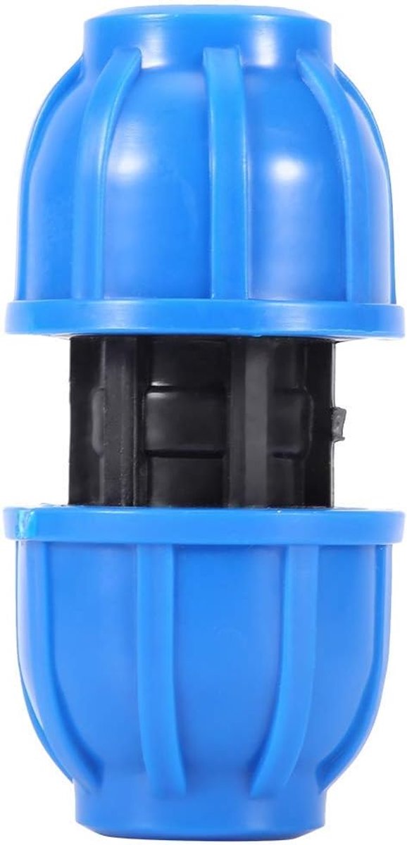 5 stuks waterbuisfitting, PE kunststof 20 mm tot 20 mm recht waterpijpverbindingsadapter Fitting