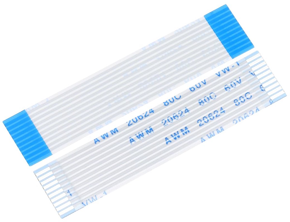 20 stuks flexibele platte kabel FFC FPC, 10 pins, 1 mm lengte, 50 mm (type A) voor lcd-printer, 3D-printer, camera, DVD, tv, laptop, audio