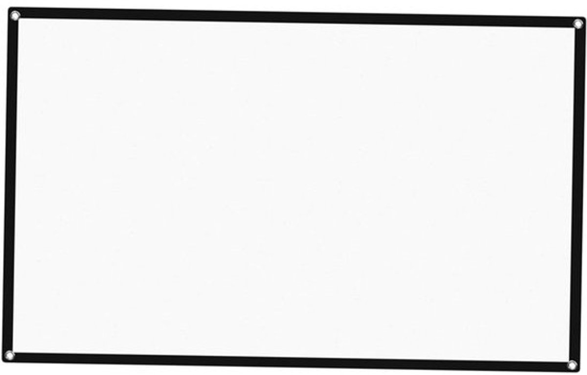 Projectiescherm - Buitenscherm Filmdoek - Thuisbioscoop Creëren - Kreukvrij Polyester - 60 Inch - Wit
