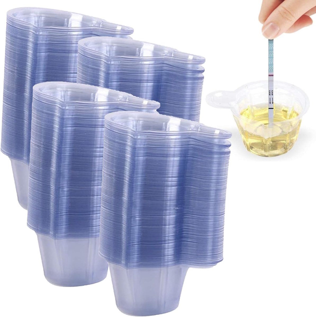200 stuks epoxy mixbekers, urinebekers, urine containers, afvoerzak, mengbeker voor epoxyhars, pigmentbekers, 200 stuks