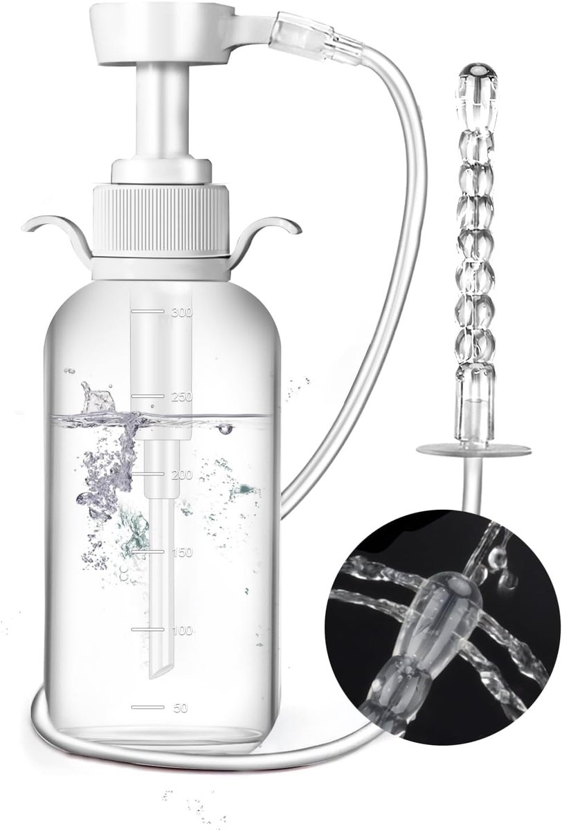 Klysma voor darmreiniging, klysma voor het legen van de darm voor mannen en vrouwen, irrigator darmspoeling (300 ml), post-partum stoomverzorging, draagbaar bidet