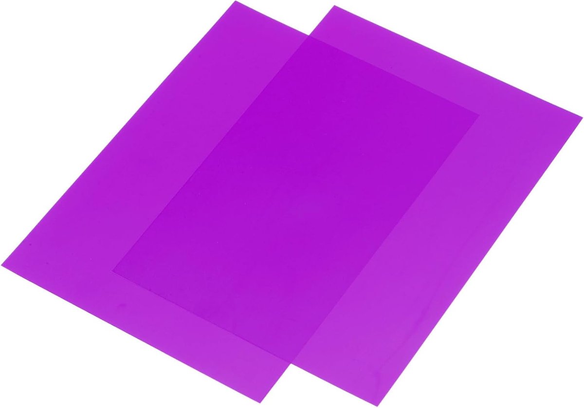 Verpakking met 10 gellampen, paars, transparant, 28 x 21,6 cm