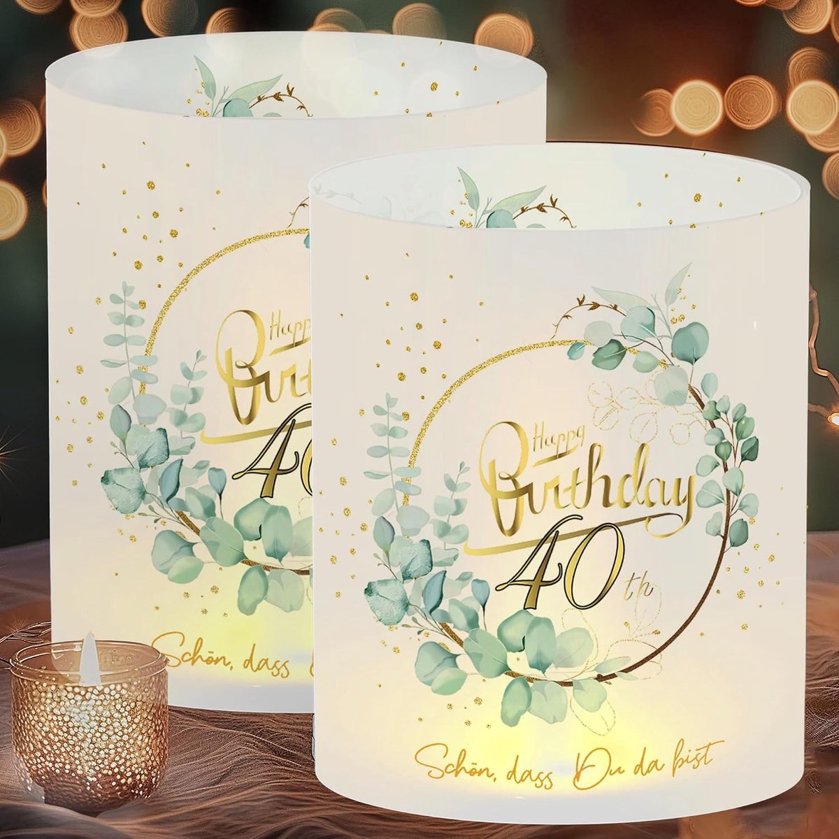 Accessoires Kaarsen & Houders Kandelaars Waxinelichthouders bIrthday for 40