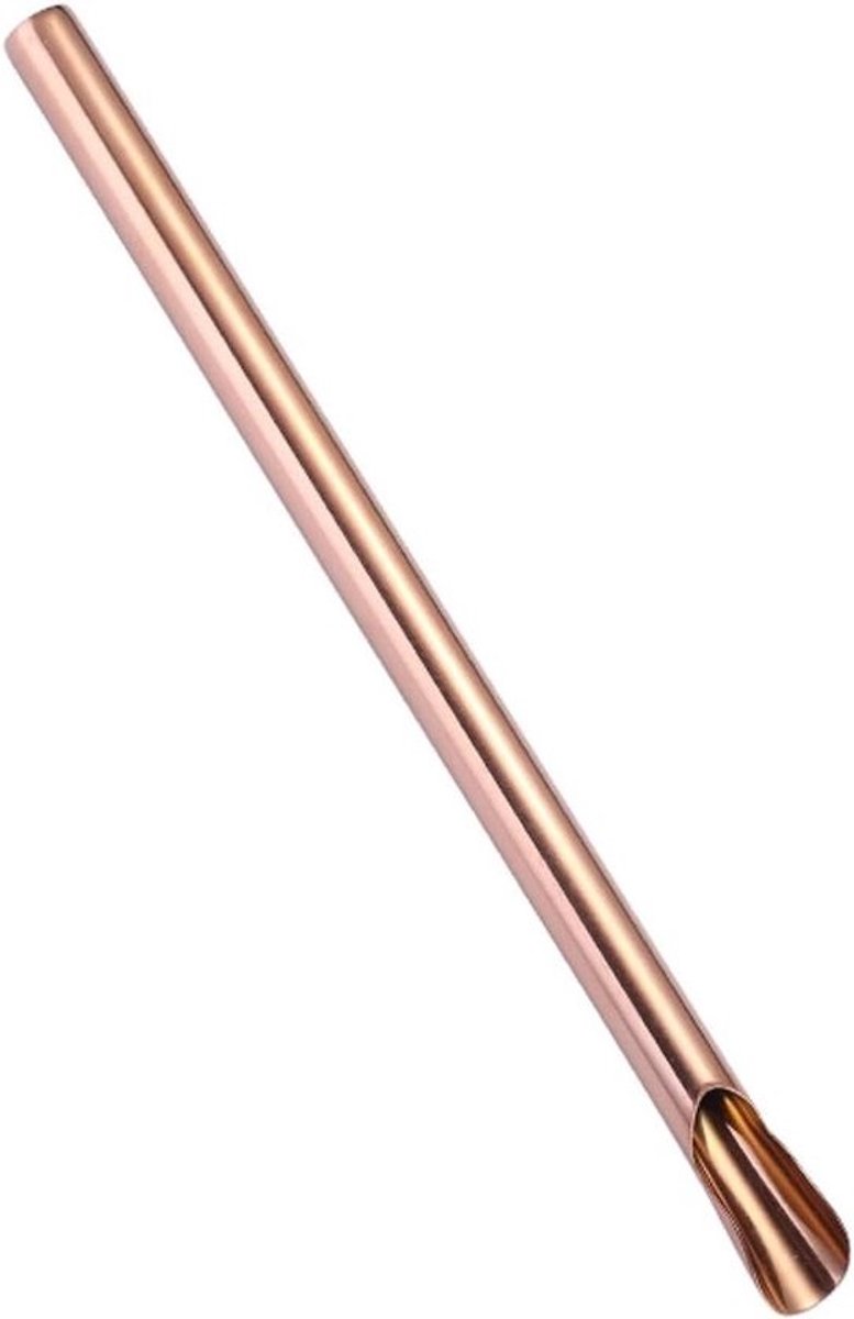 Lepel Set - Dessertlepels - Sorbet Genieten - Spiegelgepolijst Roestvrij Staal - 2 Stuks - Roségoud
