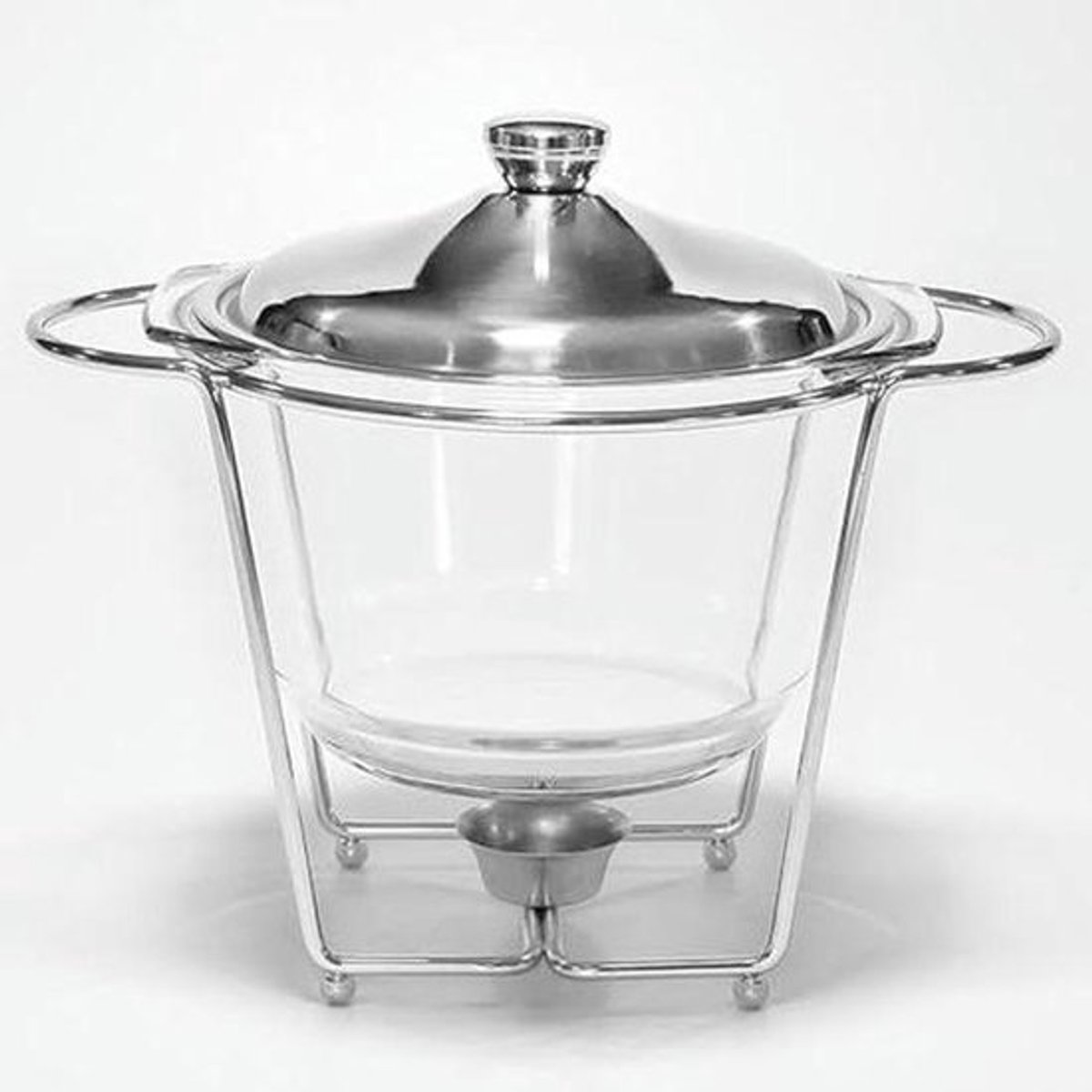 Voedselverwarmer Set - Buffet Warmhouder - Feestelijke Gelegenheden - Zichtbare Glazen Pan - 4 Qt Capaciteit - Goud