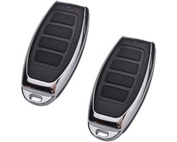 2 stuks handzender Novoferm Tormatic 433,92 MHz compatibel. Draadloze afstandsbediening 433 MHz vervangt modellen: Novotron 502 | MAX43-2 | Novomatic | Vivotron | Novoport 522 | MIX43-2