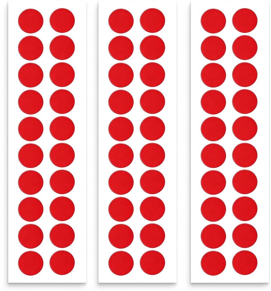 Dubbelzijdige plakstrips 25 mm - extra sterke transparante rubberen - 60 stuks - duurzame bevestiging voor auto en huis - ShopVlot