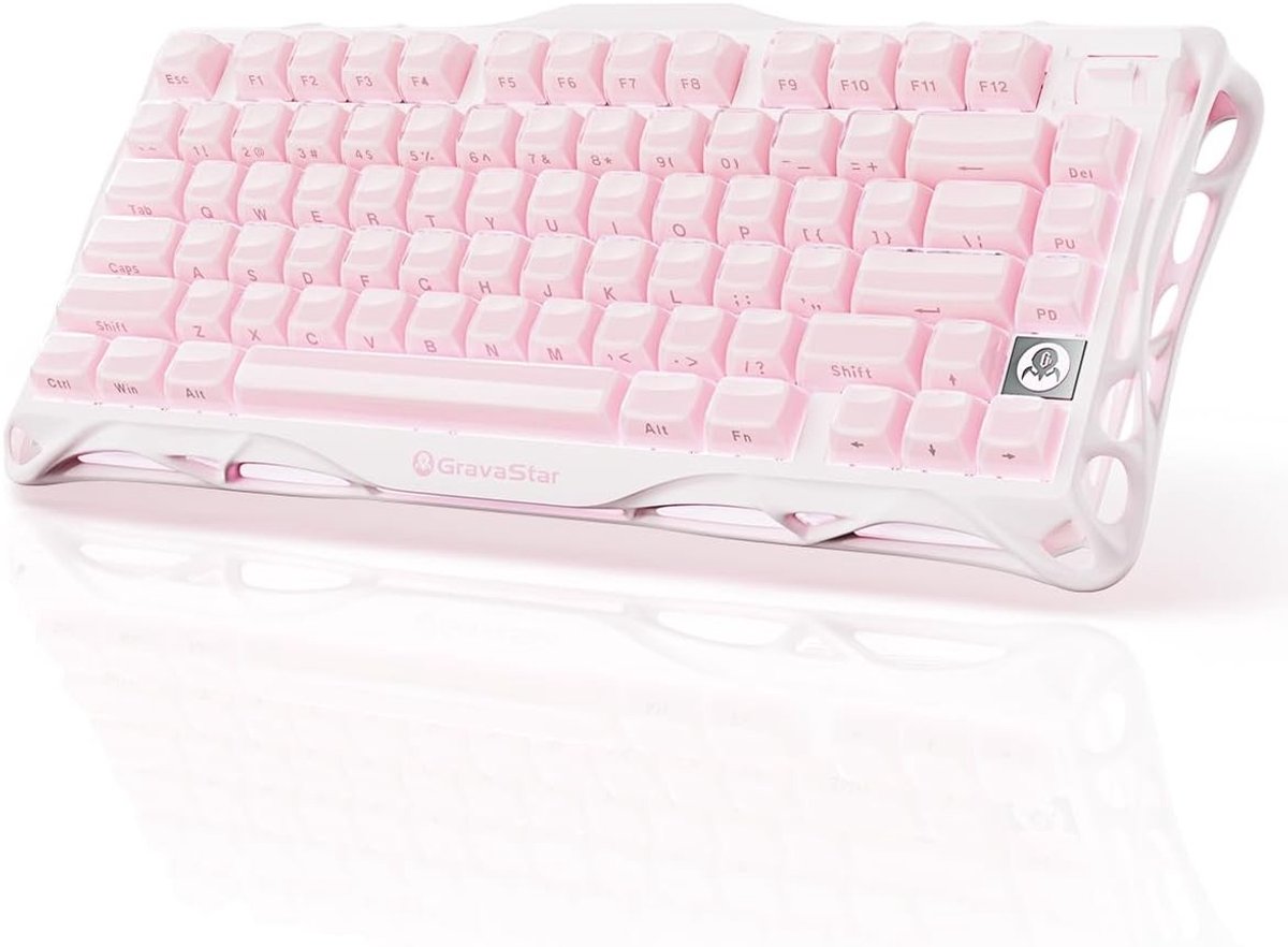 75% Draadloos Mechanisch Gaming Toetsenbord met Aluminium Behuizing en Aangepaste Verlichting - Perfect voor Gamers en Thuisgebruik