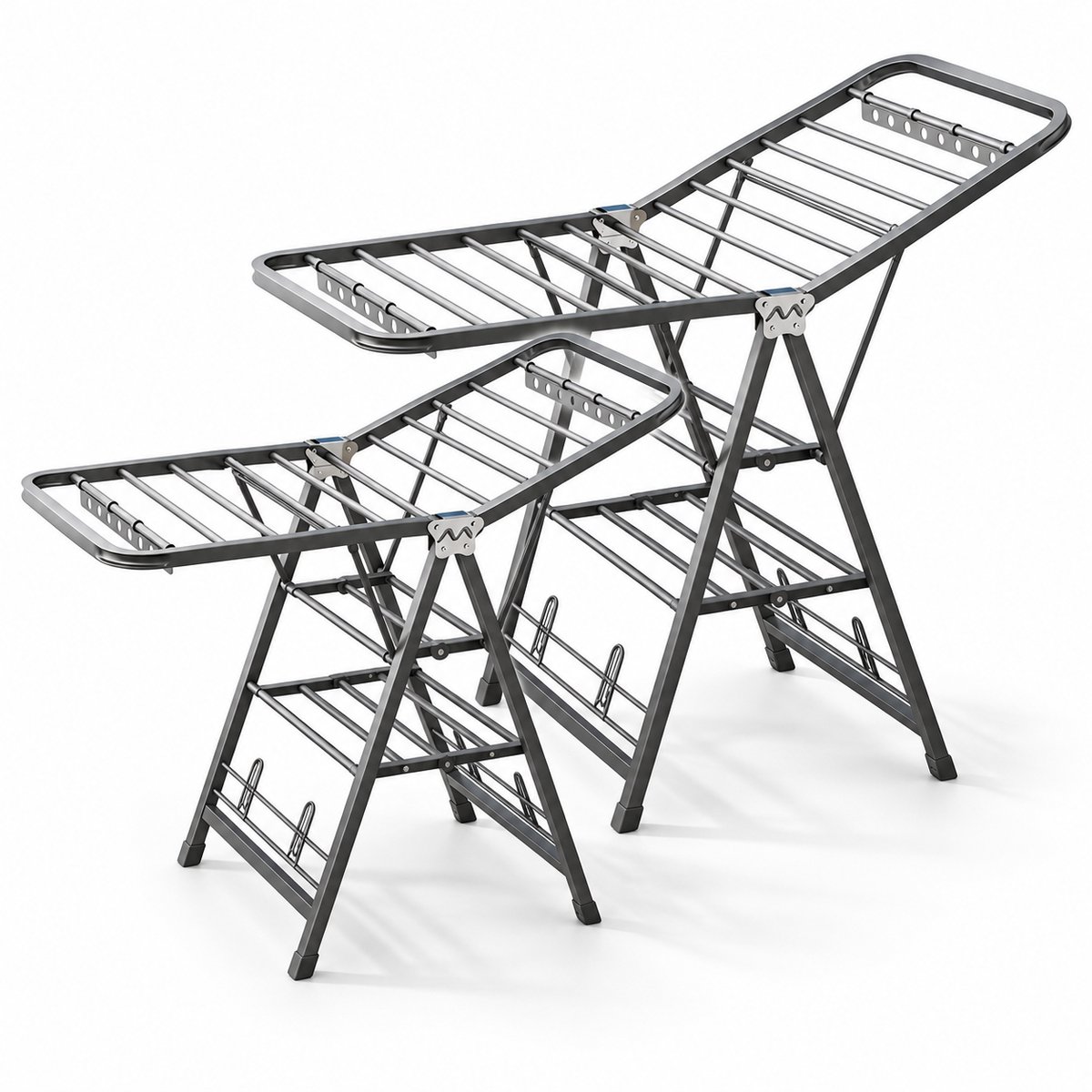 ProductXpert DryPro™ - Wasrek - Droogrek Inklapbaar - Opvouwbaar - 2-Delige Set - 160 + 180 cm - Grey
