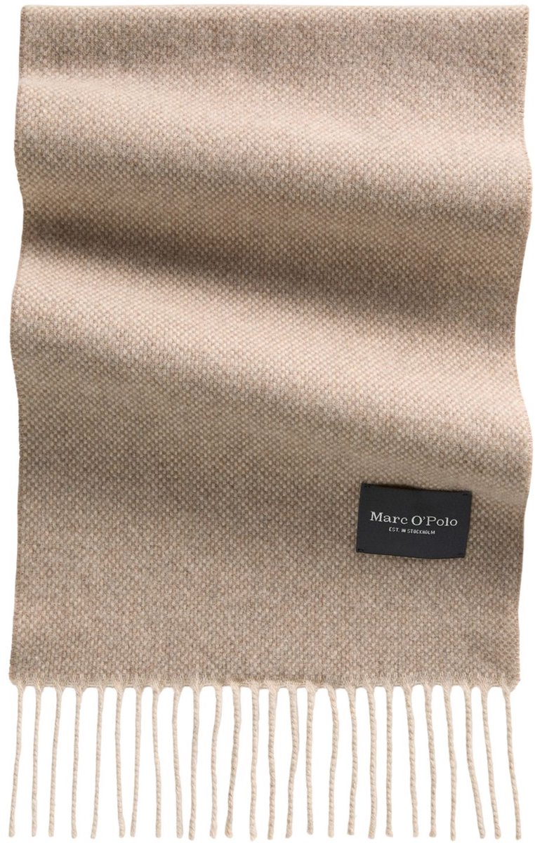 Marc O'Polo sjaal Woven Scarf Driftwood Haze Lichtbruin