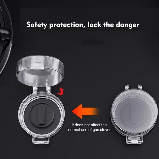 6 x Cooker Knob Child Safety Lock Stove Protection Grate Oven Child Safety Lock for Max. Diameter 6 cm and 4 cm High - ShopVlot — afbeelding 5