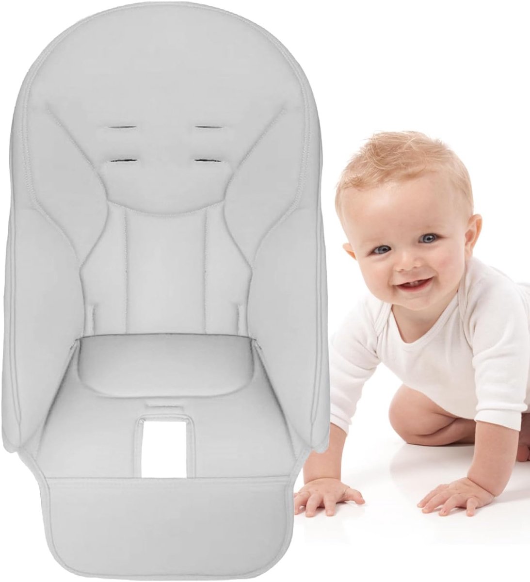 Babystoelkussen | Hoes van PU-leer geschikt voor kinderstoelen | Babystoelkussen - Geschikt geschikt voor de meeste kinderstoelen, zoals Peg Perego, Sies-ta Zero3, Baoneo, Kosmic en Jané.