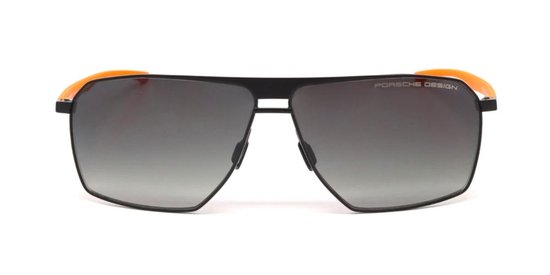 Porsche Design P8977 BLACK ORANGE/SMOKE SHADED 64/11/145 Unisex Zonnebrillen — afbeelding 2