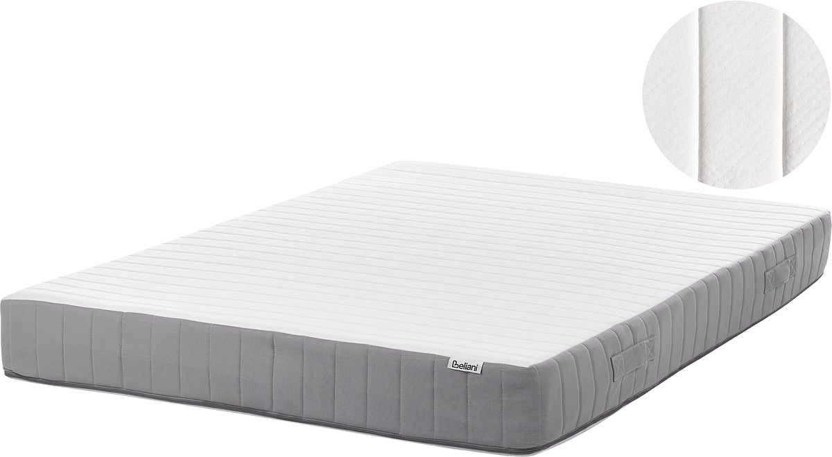 Beliani BREEZ - Pocketveringmatras medium - Wit - 140 x 200 cm - Pocketveren