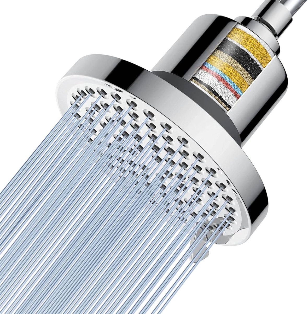 SnelShoppen - 20 Phase Douchesproeier, Hoge Druk Regen Douchekop, Gefilterd voor Hard Water met Chloor Verwijdering, 8 Spray Instellingen, Badkamer Re