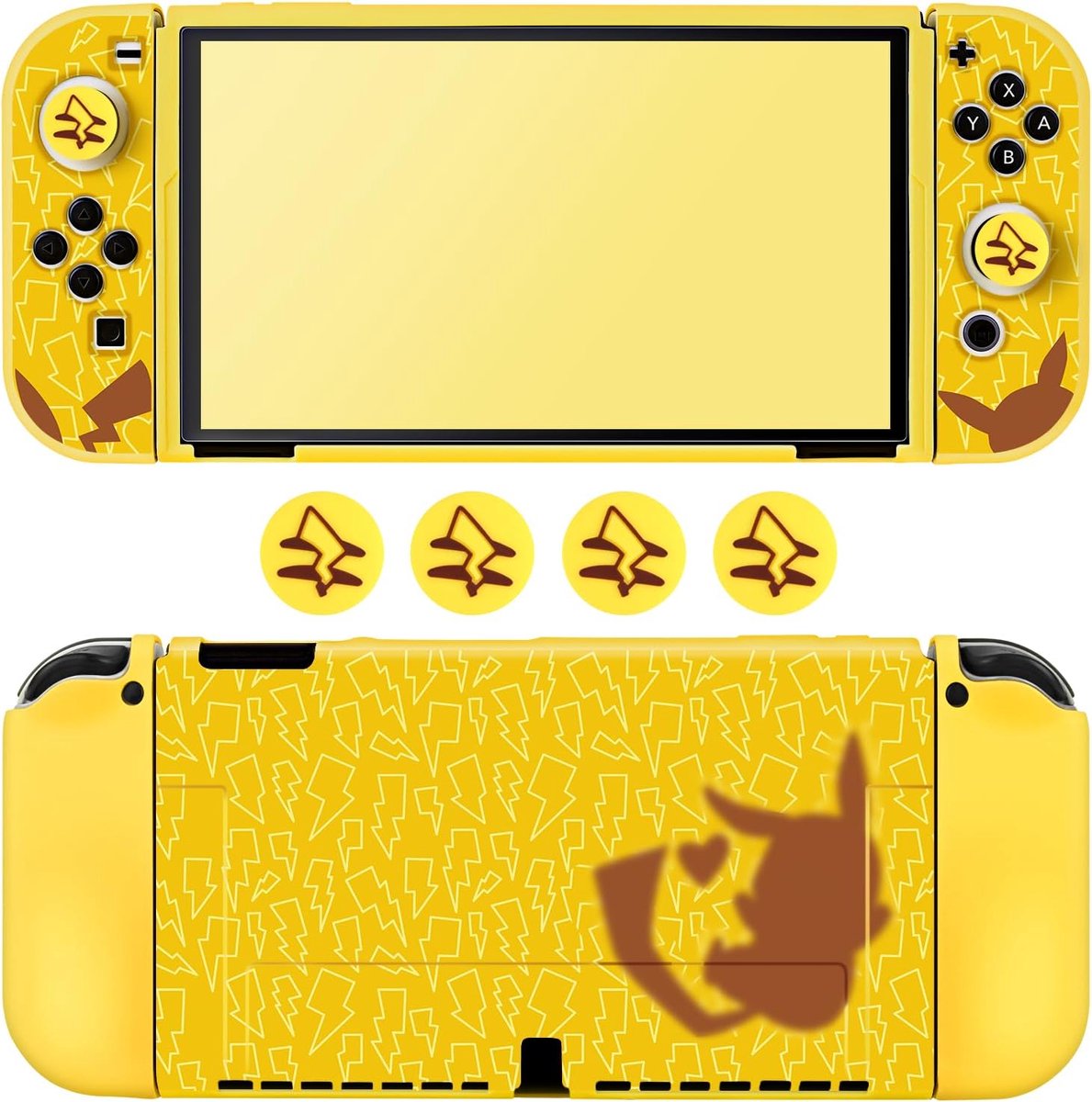 DLseego Pika Genio Protective Case Compatible with Switch OLED 2021 Edition, Soft Dockable Protective Cover Switch - ShopVlot