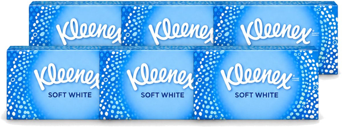 6 x Kleenex - Tissues - Soft White - 70 Tissues - Voordeelverpakking - 6 stuks