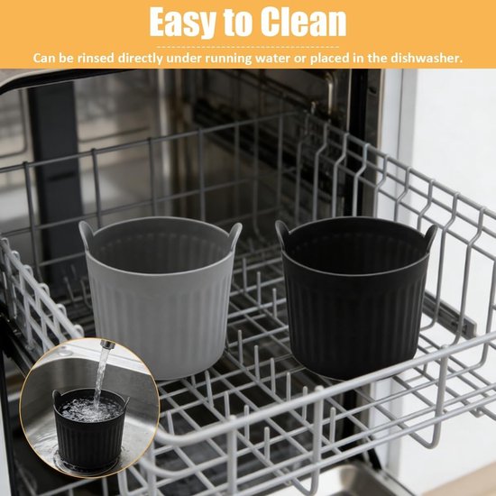 Siliconen Eieren Poacher Cups voor Airfryer - Set van 12 - Perfect voor Koken, Bakken en Stomen — afbeelding 3