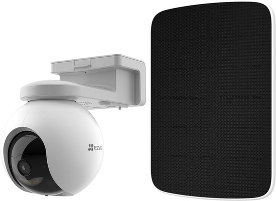Ezviz HB8 Kit 2K+ Beveiligingscamera - Standalone Batterij Camera met Zonnepaneel - Pan/Tilt Zoom - 2K - Auto tracking - Wifi - Tot 210 dagen batterijduur - Wit van EZVIZ — afbeelding 3
