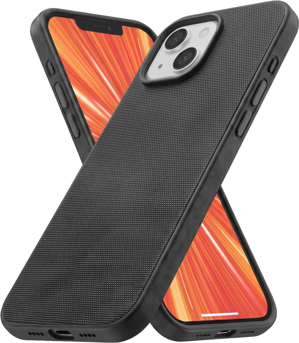 R2B Hoesje geschikt voor iPhone 15 en MagSafe - TechWoven Case - Telefoonhoesje – GSM Hoesje - Inclusief Screenprotector - Zwart